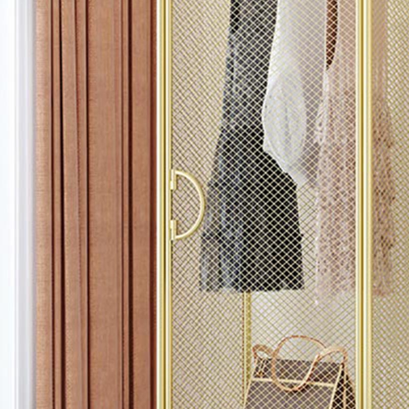 Metal Wardrobe Industrial Style Bedroom Rectangular Wardrobe Closet