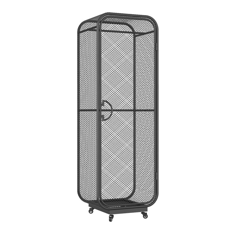 Metal Wardrobe Industrial Style Bedroom Rectangular Wardrobe Closet