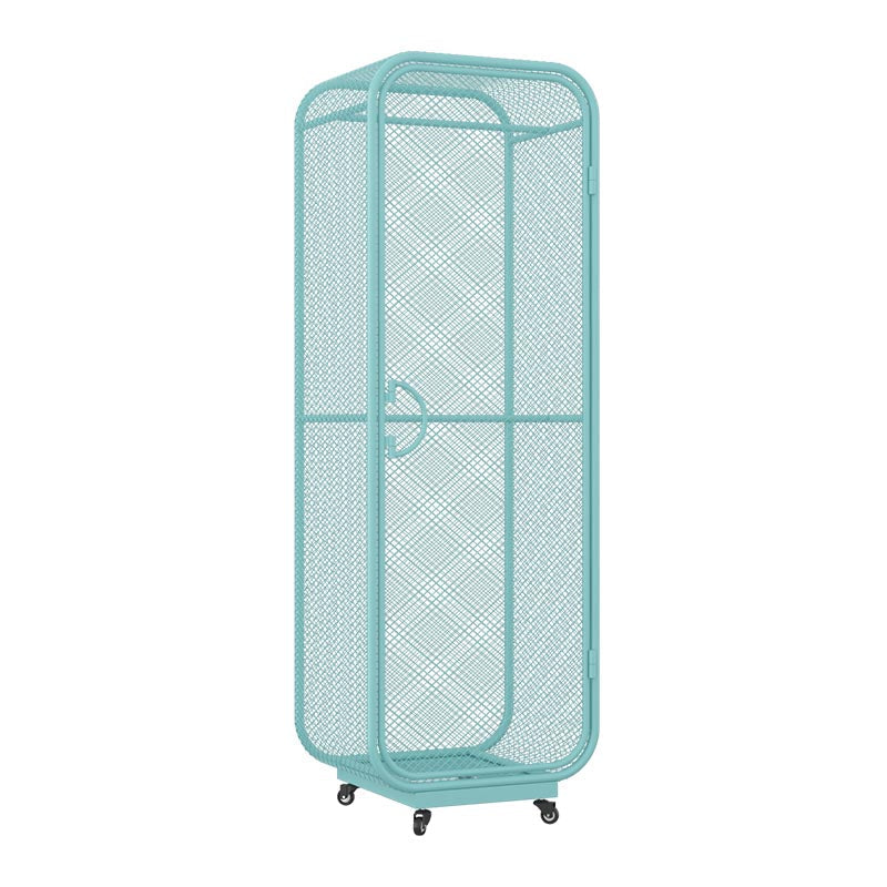 Metal Wardrobe Industrial Style Bedroom Rectangular Wardrobe Closet