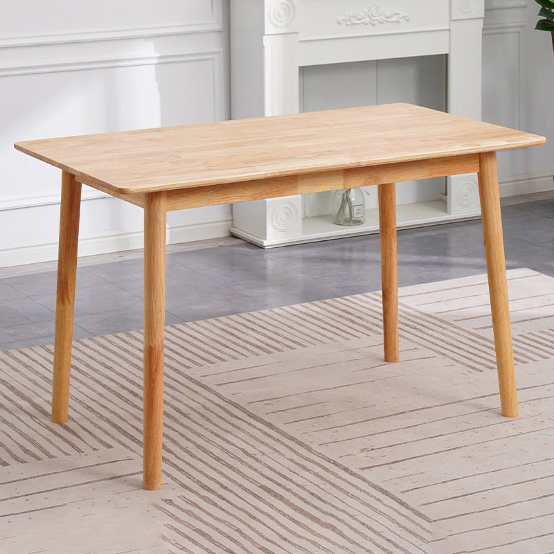 Contemporary Solid Wood Rectangular Dining Table for Dining Room