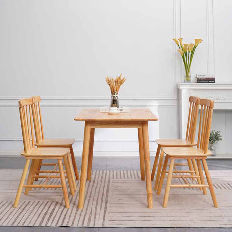 Contemporary Solid Wood Rectangular Dining Table for Dining Room