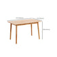 Contemporary Solid Wood Rectangular Dining Table for Dining Room