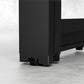 Modern Folding Dining Table Rectangle Wooden Top with Black Metal Base Clearhalo 'Dining Tables & Seating' 'Dining Tables' 'dining_table' 'furn' 'furn_dining_table' 'Furniture' 'Kitchen & Dining Furniture' 7649430