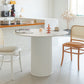 Modern Round Dining Table for 2 Persons Wooden Pedestal Base Clearhalo 'Dining Tables & Seating' 'Dining Tables' 'dining_table' 'furn' 'furn_dining_table' 'Furniture' 'Kitchen & Dining Furniture' 7649468