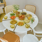 Modern Round Dining Table for 2 Persons Wooden Pedestal Base Clearhalo 'Dining Tables & Seating' 'Dining Tables' 'dining_table' 'furn' 'furn_dining_table' 'Furniture' 'Kitchen & Dining Furniture' 7649473