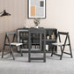 Modern Folding Dining Table with Storage Rectangle Wooden Top Clearhalo 'Dining Tables & Seating' 'Dining Tables' 'dining_table' 'furn' 'furn_dining_table' 'Furniture' 'Kitchen & Dining Furniture' 7649522