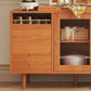 Moderne opvouwbare houten eettafel met rechthoekig houten blad met opbergruimte