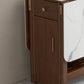 Mesa de comedor de piedra abatible de estilo moderno, 51,2" x 35,4" x 29,5"