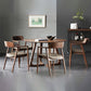 1/2/3/5/7 pc's moderne ronde vorm massief hout dinette tafel met stoel
