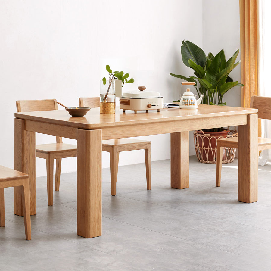 1/4/5 pezzi moderni moderni set di mobili da pranzo in legno solido in legno solido