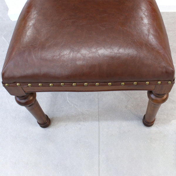 Rustic Style Solid Wood Set of 7 Dinette Table with Upholstered Chair Clearhalo 'Dining Room Sets' 'Dining Tables & Seating' 'dining_room_set' 'furn' 'furn_dining_room_set' 'Furniture' 'Kitchen & Dining Furniture' 7649784