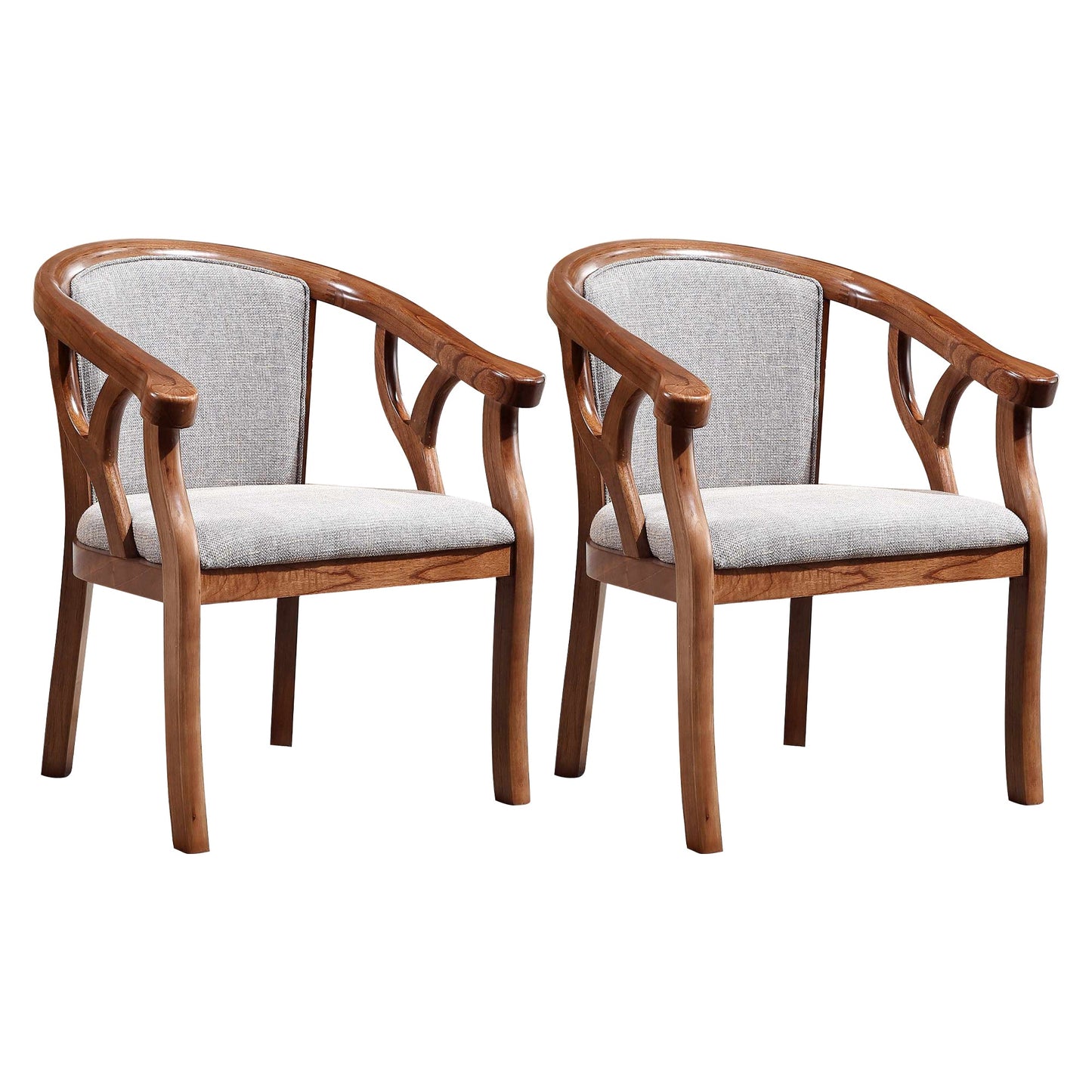 Sedia da pranzo tradizionale sedia a braccio da pranzo in legno massiccio per hotel