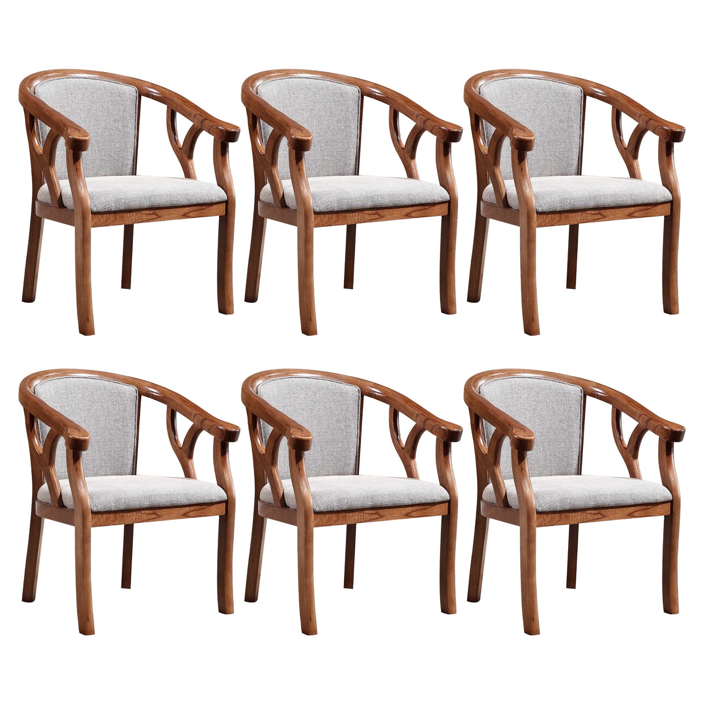 Sedia da pranzo tradizionale sedia a braccio da pranzo in legno massiccio per hotel