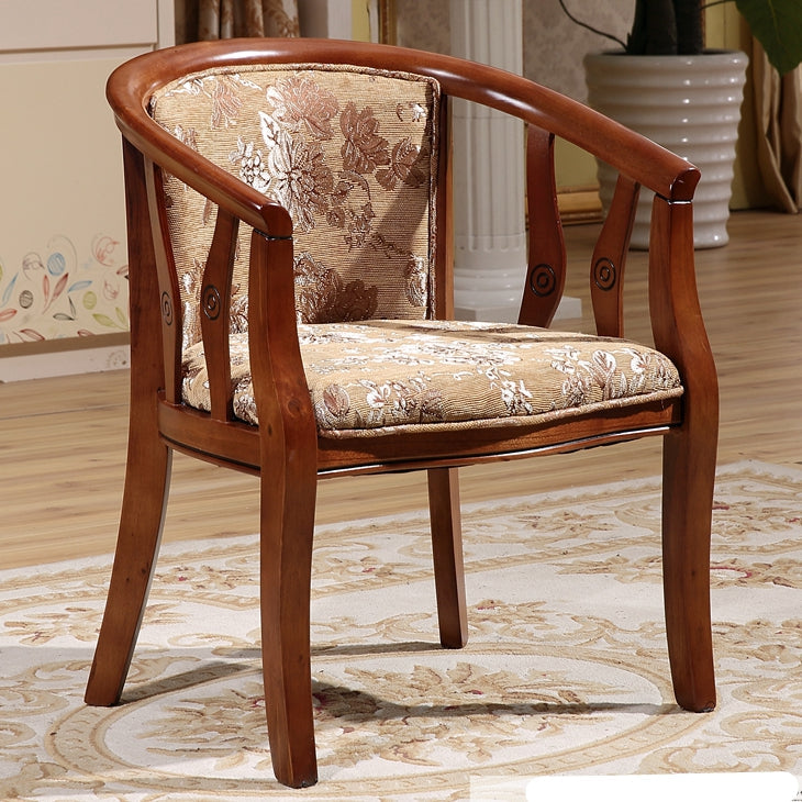 Sedia da pranzo tradizionale sedia a braccio da pranzo in legno massiccio per hotel