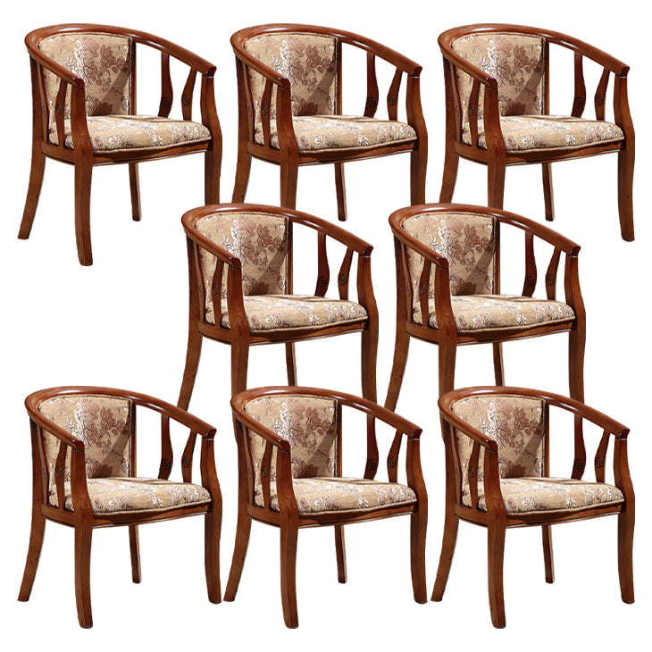 Sedia da pranzo tradizionale sedia a braccio da pranzo in legno massiccio per hotel