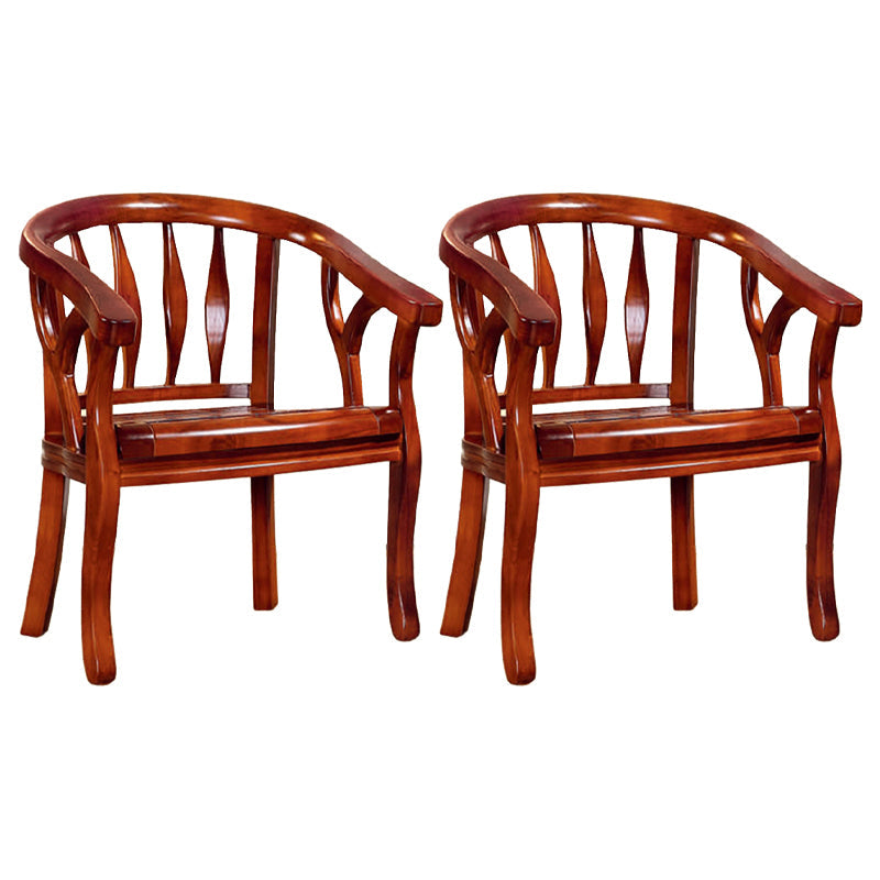 Sedia da pranzo tradizionale sedia a braccio da pranzo in legno massiccio per hotel