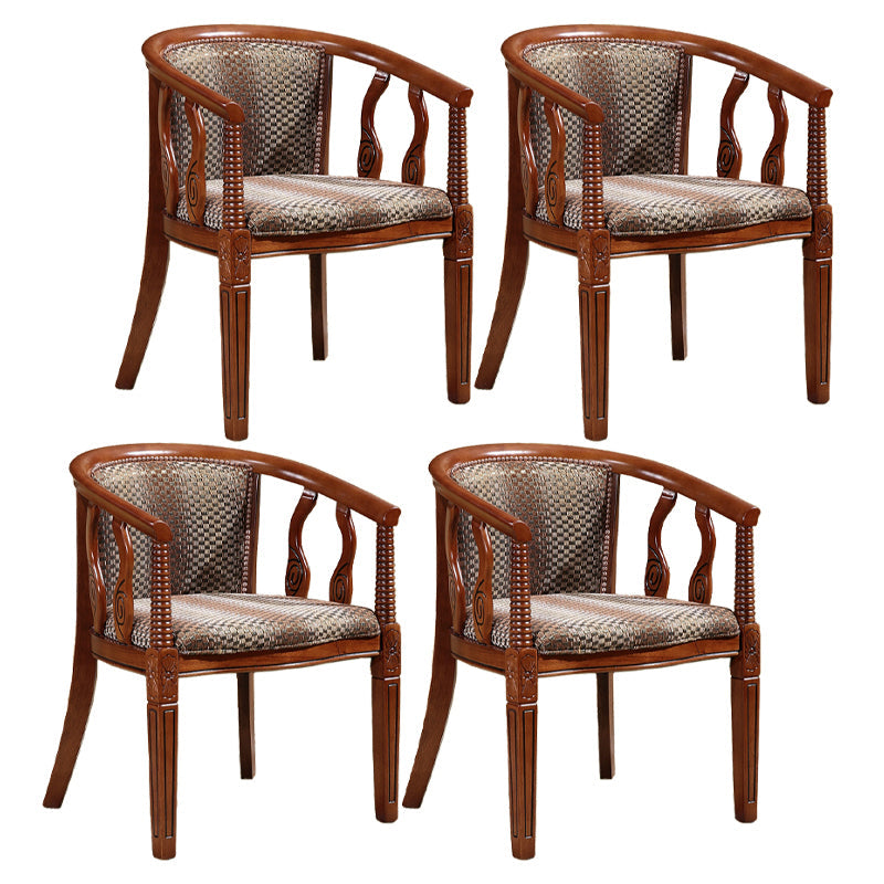 Sedia da pranzo tradizionale sedia a braccio da pranzo in legno massiccio per hotel