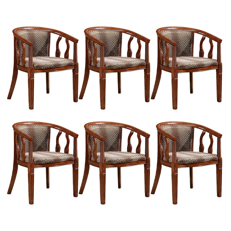 Sedia da pranzo tradizionale sedia a braccio da pranzo in legno massiccio per hotel