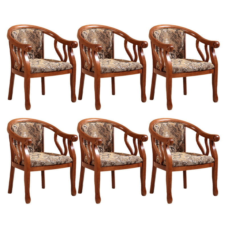 Sedia da pranzo tradizionale sedia a braccio da pranzo in legno massiccio per hotel