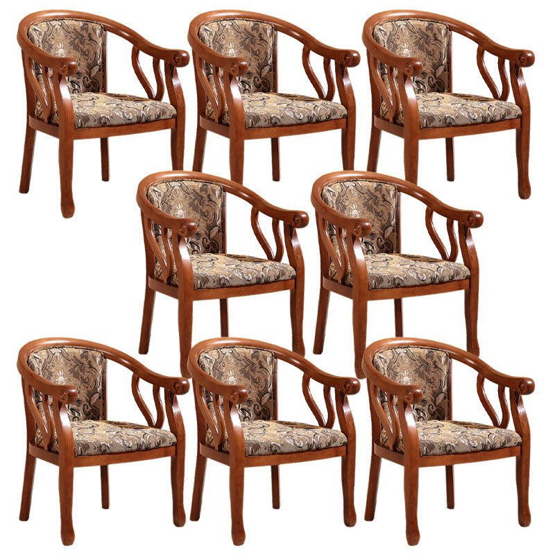 Sedia da pranzo tradizionale sedia a braccio da pranzo in legno massiccio per hotel