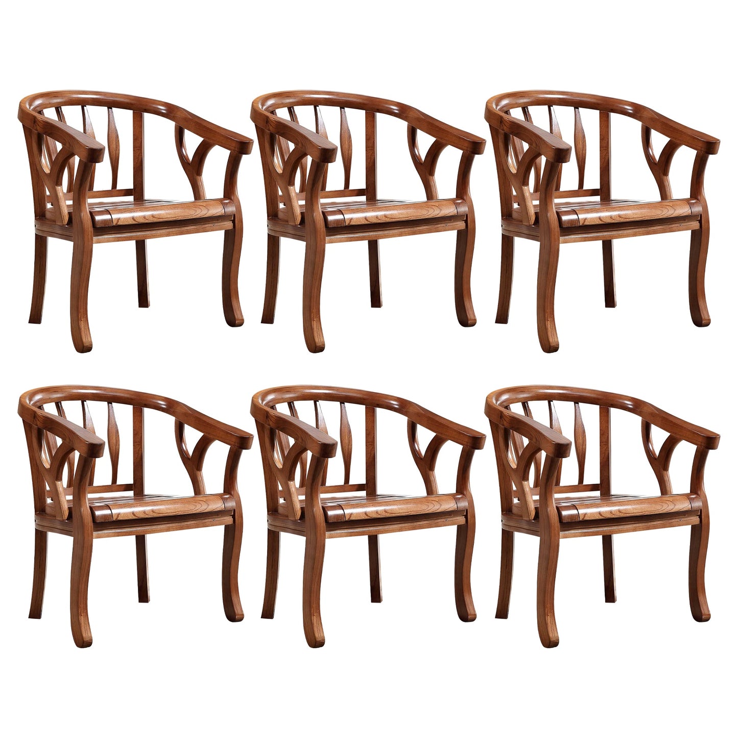 Sedia da pranzo tradizionale sedia a braccio da pranzo in legno massiccio per hotel