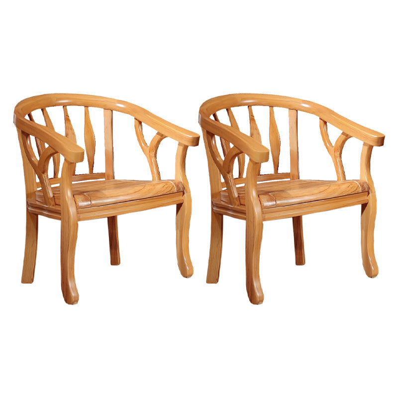 Sedia da pranzo tradizionale sedia a braccio da pranzo in legno massiccio per hotel