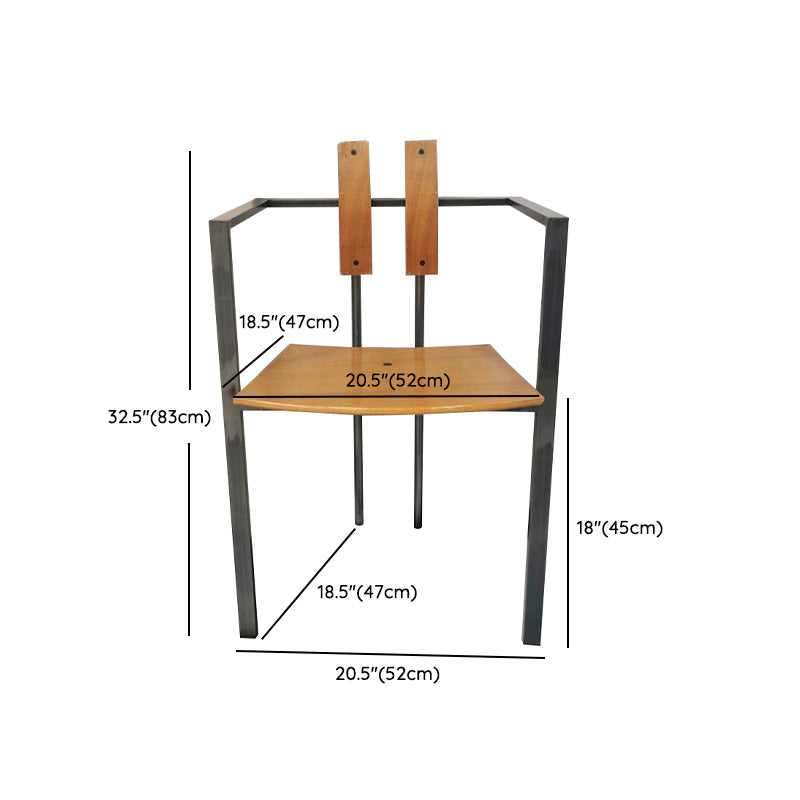 Esszimmerstühle im Designerstil Lowrücken Armstuhl mit Edelstahlbeinen