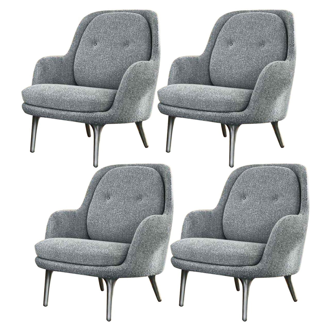 Modern Style Arm Chair Wood Solid Back Dining Room Chair for Home