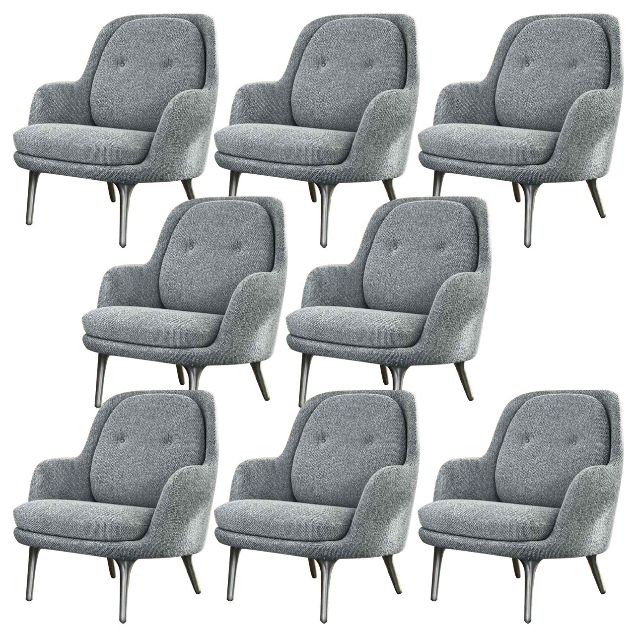 Modern Style Arm Chair Wood Solid Back Dining Room Chair for Home