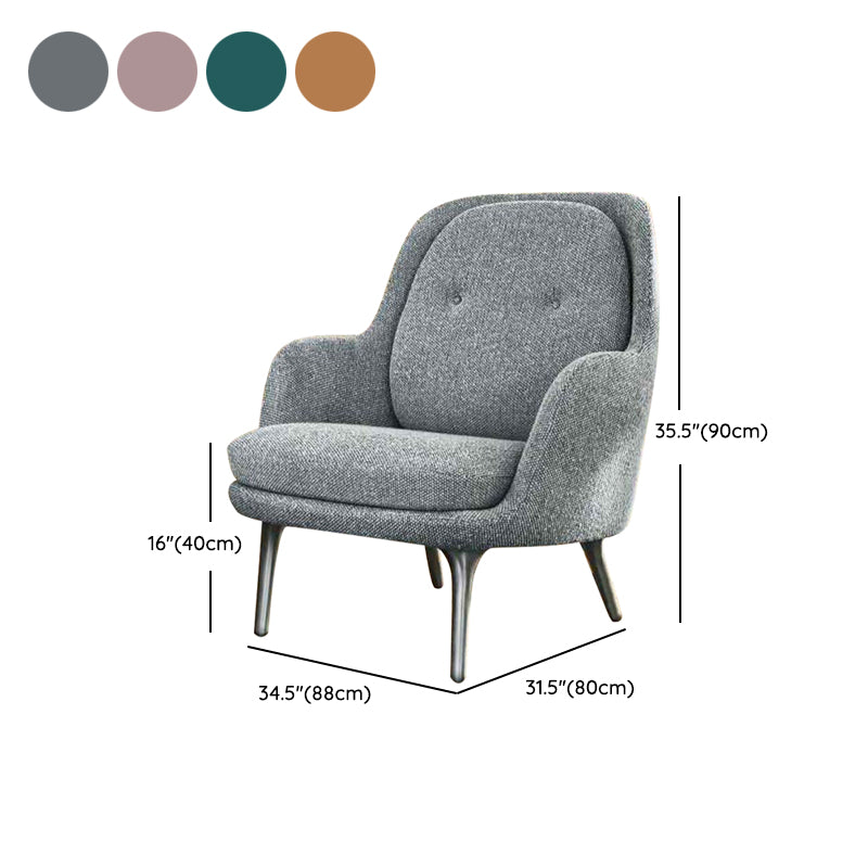 Modern Style Arm Chair Wood Solid Back Dining Room Chair for Home