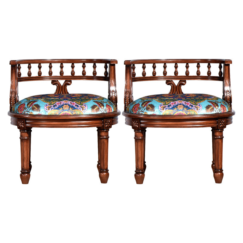 Sedia da pranzo in stile rustico sedia posteriore aperta in legno per soggiorno