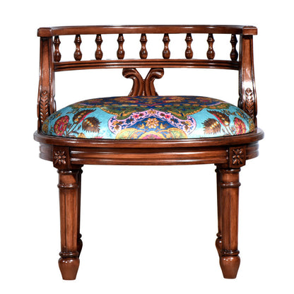 Sedia da pranzo in stile rustico sedia posteriore aperta in legno per soggiorno