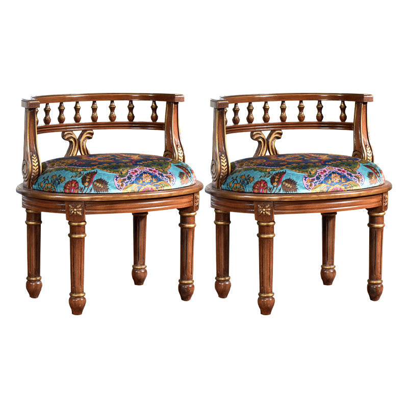 Sedia da pranzo in stile rustico sedia posteriore aperta in legno per soggiorno