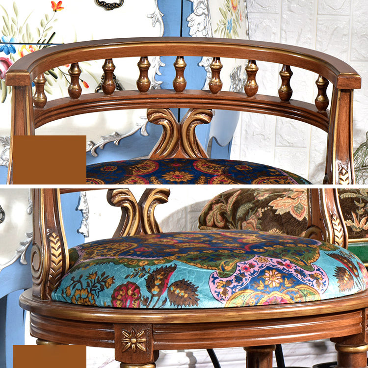 Sedia da pranzo in stile rustico sedia posteriore aperta in legno per soggiorno