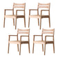 Silla de comedor de estilo moderno silla de brazo de madera de madera para sala de estar