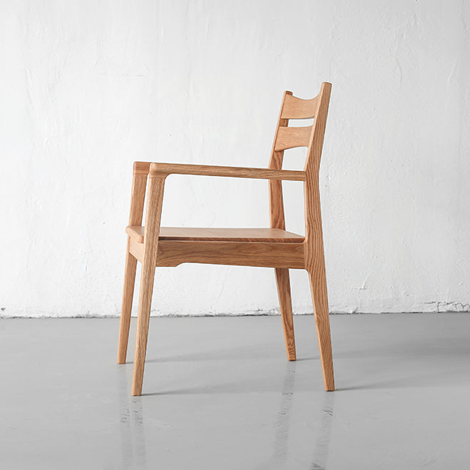 Silla de comedor de estilo moderno silla de brazo de madera de madera para sala de estar