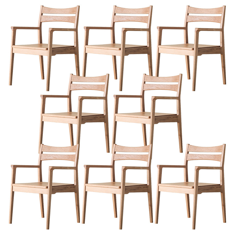 Silla de comedor de estilo moderno silla de brazo de madera de madera para sala de estar