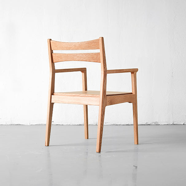 Silla de comedor de estilo moderno silla de brazo de madera de madera para sala de estar