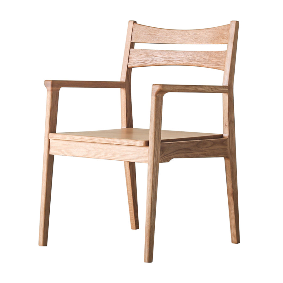 Silla de comedor de estilo moderno silla de brazo de madera de madera para sala de estar