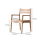 Silla de comedor de estilo moderno silla de brazo de madera de madera para sala de estar