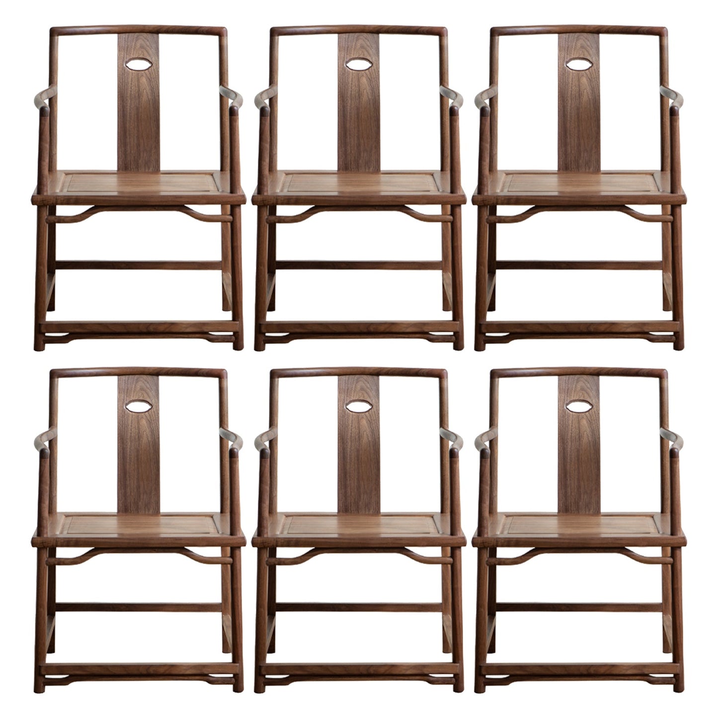 Traditional Style Dining Chair Slat Back Solid Wood Arm Chair for Home 6 Piece Set Clearhalo 'Dining Chairs' 'Dining Tables & Seating' 'dining_chair' 'furn' 'furn_dining_chair' 'Furniture' 'Kitchen & Dining Furniture' 7650048