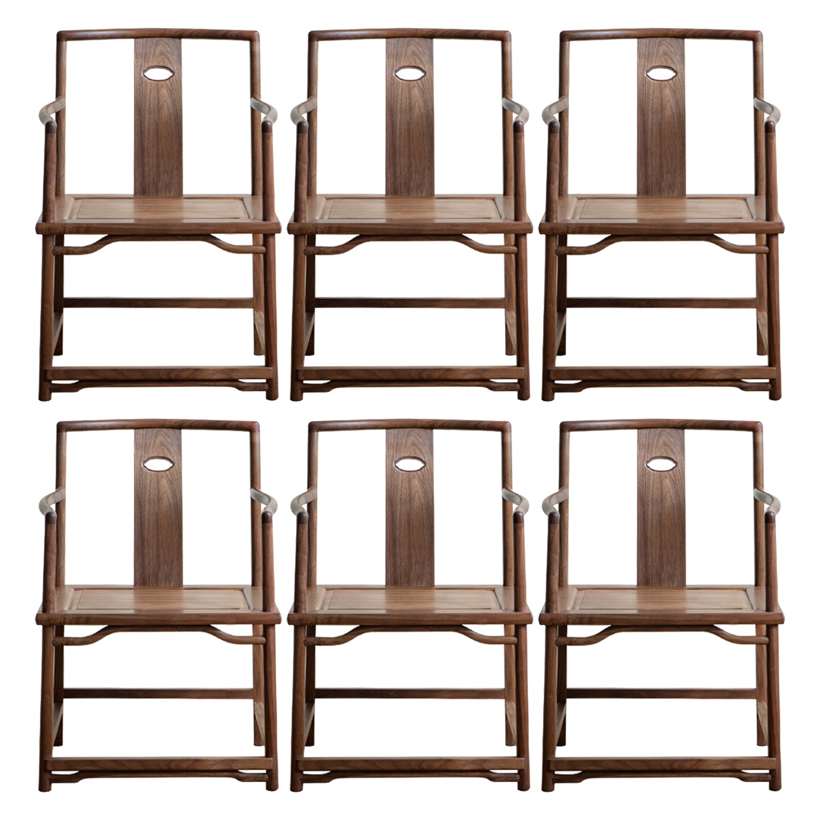 Traditional Style Dining Chair Slat Back Solid Wood Arm Chair for Home 6 Piece Set Clearhalo 'Dining Chairs' 'Dining Tables & Seating' 'dining_chair' 'furn' 'furn_dining_chair' 'Furniture' 'Kitchen & Dining Furniture' 7650048