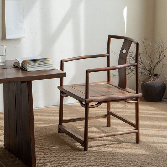 Traditional Style Dining Chair Slat Back Solid Wood Arm Chair for Home Clearhalo 'Dining Chairs' 'Dining Tables & Seating' 'dining_chair' 'furn' 'furn_dining_chair' 'Furniture' 'Kitchen & Dining Furniture' 7650049