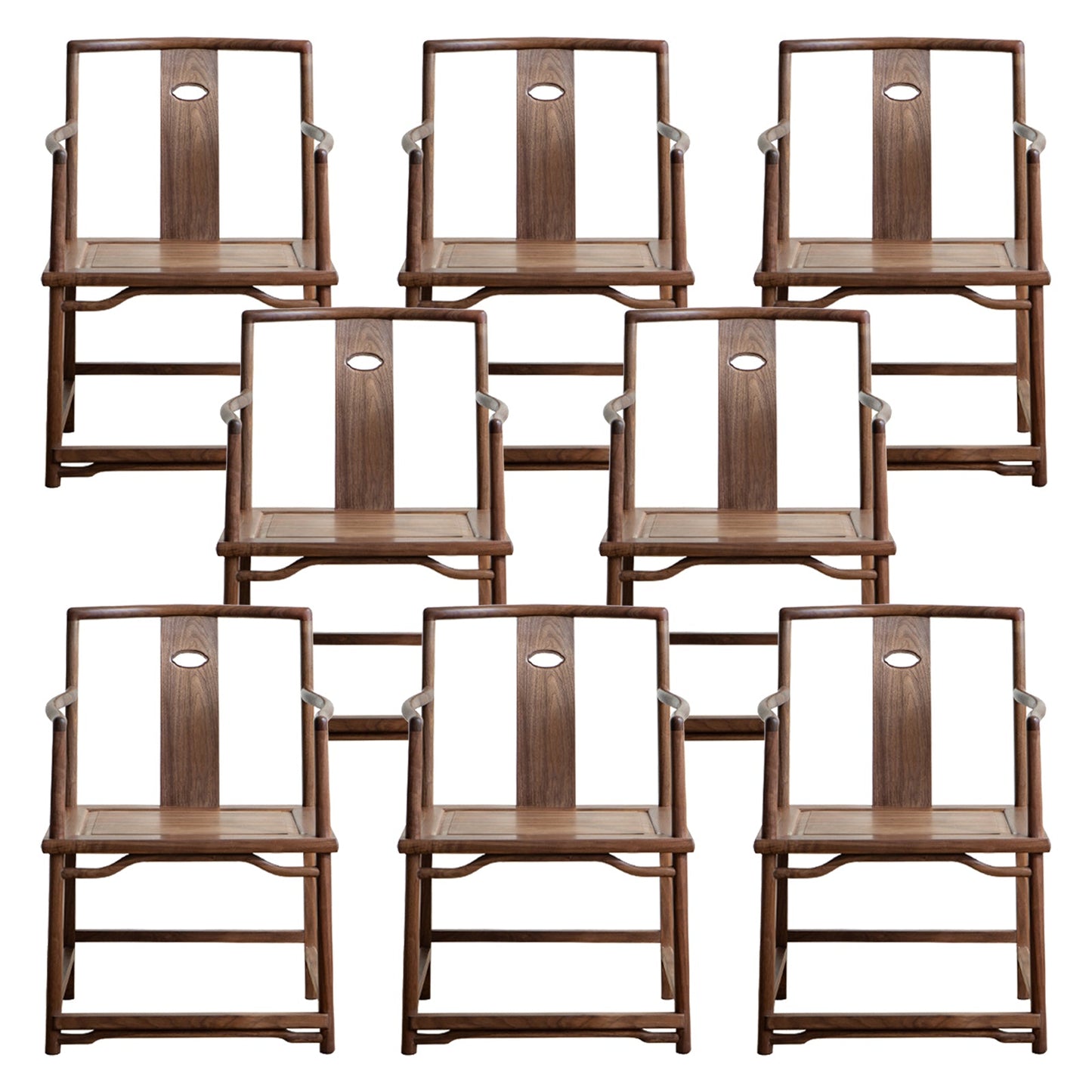 Traditional Style Dining Chair Slat Back Solid Wood Arm Chair for Home 8 Piece Set Clearhalo 'Dining Chairs' 'Dining Tables & Seating' 'dining_chair' 'furn' 'furn_dining_chair' 'Furniture' 'Kitchen & Dining Furniture' 7650050