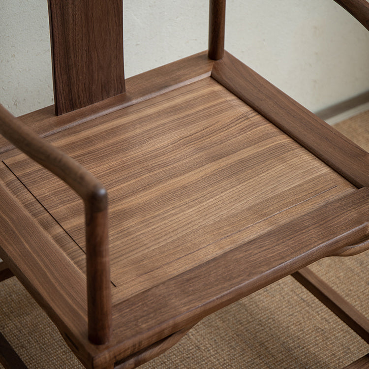 Traditional Style Dining Chair Slat Back Solid Wood Arm Chair for Home Clearhalo 'Dining Chairs' 'Dining Tables & Seating' 'dining_chair' 'furn' 'furn_dining_chair' 'Furniture' 'Kitchen & Dining Furniture' 7650053