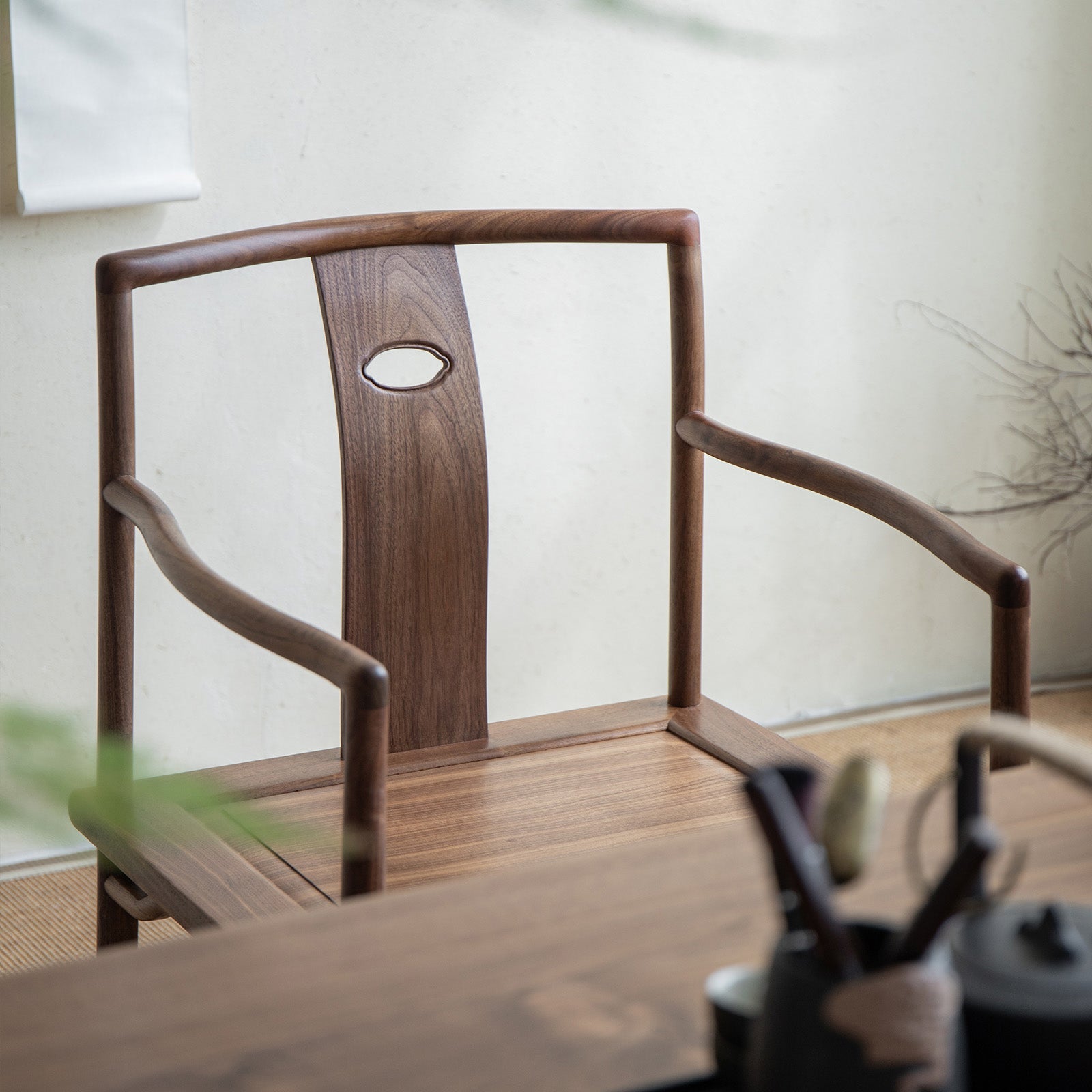 Traditional Style Dining Chair Slat Back Solid Wood Arm Chair for Home Clearhalo 'Dining Chairs' 'Dining Tables & Seating' 'dining_chair' 'furn' 'furn_dining_chair' 'Furniture' 'Kitchen & Dining Furniture' 7650056