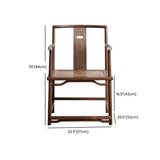 Traditional Style Dining Chair Slat Back Solid Wood Arm Chair for Home Clearhalo 'Dining Chairs' 'Dining Tables & Seating' 'dining_chair' 'furn' 'furn_dining_chair' 'Furniture' 'Kitchen & Dining Furniture' 7650057