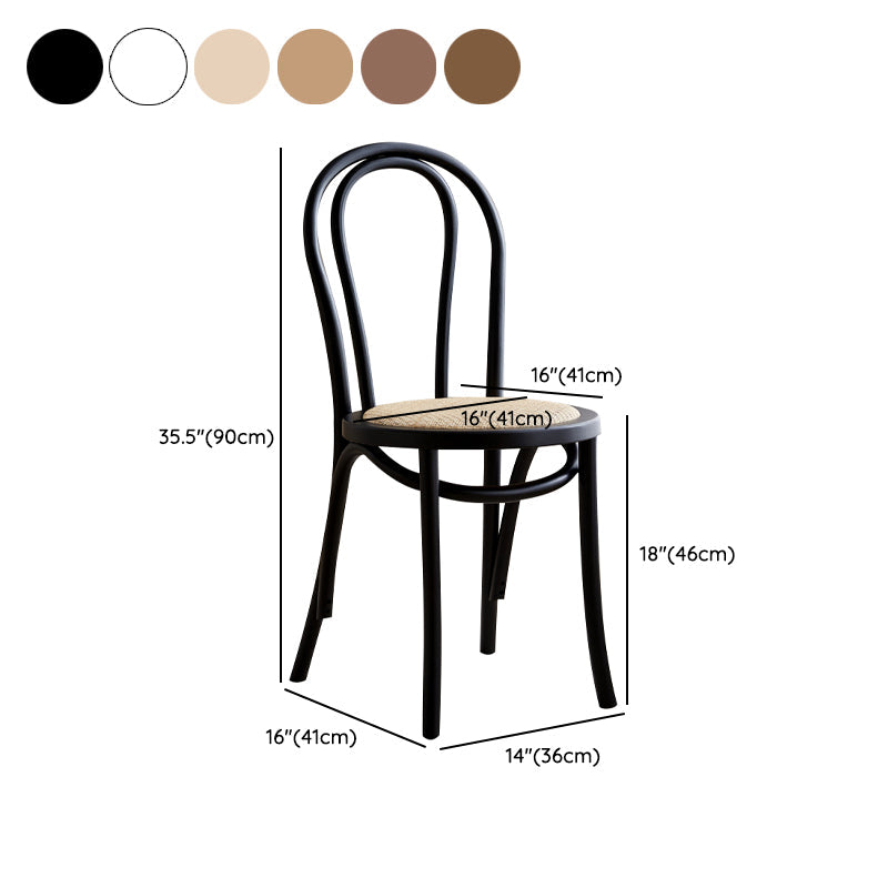 Contemporary Indoor Dining Side Chair Solid Wood Frame Side Chair