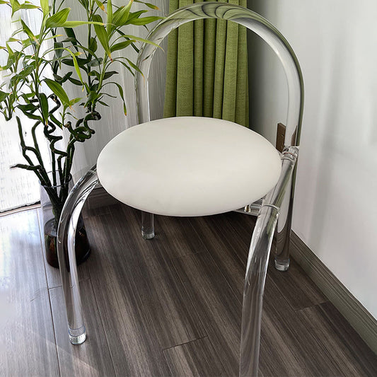 Moderner Esstuhl Leder Leder Open By By Base mit Acrylbasis