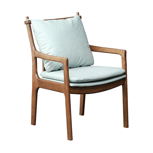 Home Contemporary Dining Chair Solid Wood Upholstered Dining Chair Brown Green Tech Cloth 1 Piece Clearhalo 'Dining Chairs' 'Dining Tables & Seating' 'dining_chair' 'furn' 'furn_dining_chair' 'Furniture' 'Kitchen & Dining Furniture' 7650365